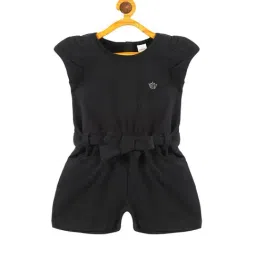 Plum Tree Kids Black Solid Jumpsuit-image-82