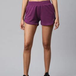 ALCIS Purple Polyester Sports Shorts-image-25