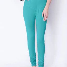 Dollar Missy Turquoise Cotton Leggings-image-101