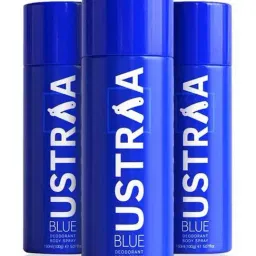 Ustraa Blue Deodorant Body Spray (Set of 3)-48