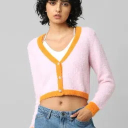 Only Pink Full Sleeves Cardigan-image-14