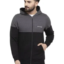 Kalt Black & Grey Full Sleeves Hooded Sweatshirt-picture-28