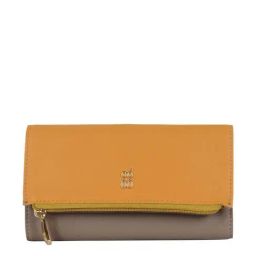 Baggit Yellow Solid Tri-Fold Wallet for Women-image-18
