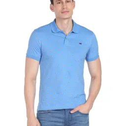 AD by Arvind Royal Blue Polo T-Shirt-image-58