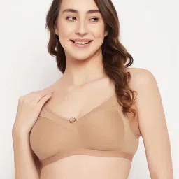 Clovia Beige Full Coverage Bra-44
