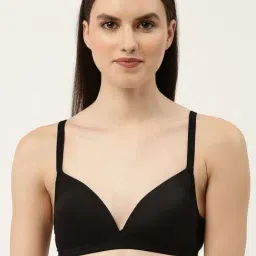 Leading Lady Black Full Coverage T-Shirt Bra-image-17