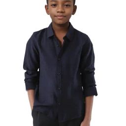 Rare Ones Boys Navy Blue Shirt-image-42