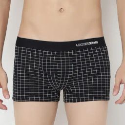 Underjeans By Spykar Grey Regular Fit Checks Trunks-picture-10