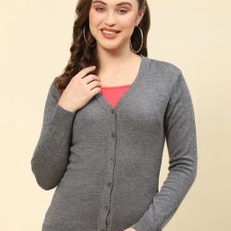 Monte Carlo Grey Textured Cardigan-image-54