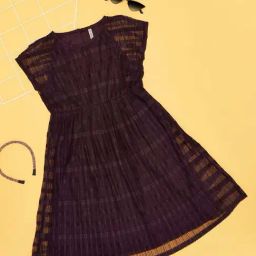 Pantaloons Junior Girls Purple Potion Self Casual Dresses-image-53