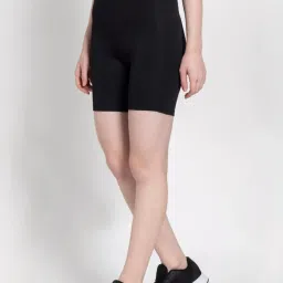 adidas Black Mid Rise Sports Shorts image 3