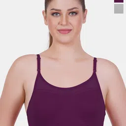 Reveira Pack Of 2 Non-Wired Non Padded Dry Fit Seamless Workout Bra With All Day Comfort-image-29