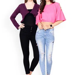 SCORPIOUS Women Pack of Shrug & Top-image-44