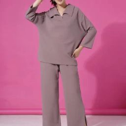 SELVIA Mauve Maxi Co-Ord Set-37