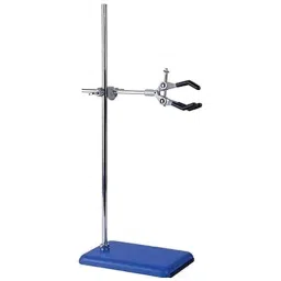 RANDHAWA GLOBAL Stainless Steel Burette Stand with 18 inch SS Rod and Heavy Iron Base, RG-11091-33
