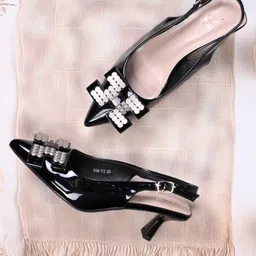 Jove PU Party Slim Heeled Pumps-35