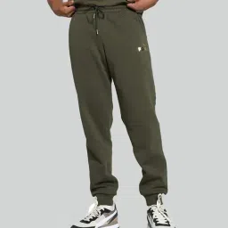 Puma Green Regular Fit Printed Joggers-image-85