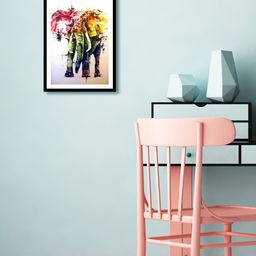 999Store Multicoloured Hand-Painted Animal Wall Painting-image-85