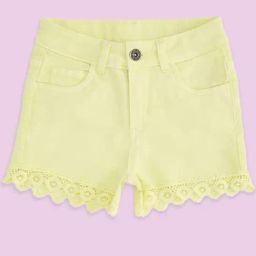 Pantaloons Junior Yellow Cotton Regular Fit Shorts-picture-18