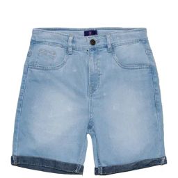 Kiddopanti Kids Light Blue Solid Shorts-image-48