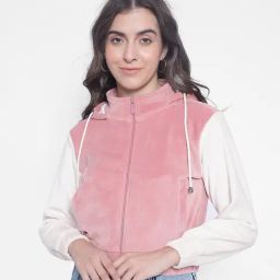 Crimsoune Club Pink Front-Open Hoodie-image-1