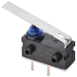 OMRON ELECTRONIC COMPONENTS MICROSWITCH, LEVER, SPST-NC, 0.1A, 12VDC, D2AW-A052D R-13