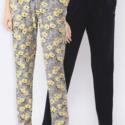 Kanvin Women Pack Of 2 Pure Cotton Lounge Pants-image-54