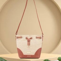 Caprese Raffia Brown Beige Women Sling Bag-39