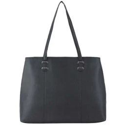 Toteteca Black Solid Medium Tote Handbag-image-66