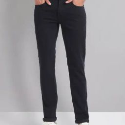 AD by Arvind Dark Blue Lightly Washed Skinny Fit Jeans-image-74