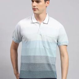 Monte Carlo Sky Regular Fit Striped Polo T-Shirt-image-49