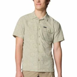 Columbia Mens Green Omni-Shade Broad Spectrum Tech Trail Utility Printed Woven Shirt-picture-9