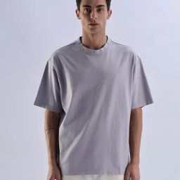 CALVIN KLEIN JEANS Purple Relaxed Fit Solid T-Shirt-image-30