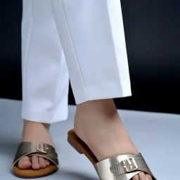 Shoetopia Women's Golden Casual Sandals-image-90