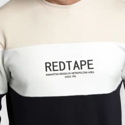 Red Tape Multi-Color Regular Fit Colorblock Sweatshirt image 5