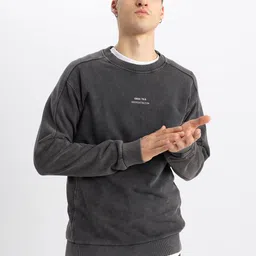 DeFacto Round Neck Long Sleeves Pure Cotton Pullover-picture-44