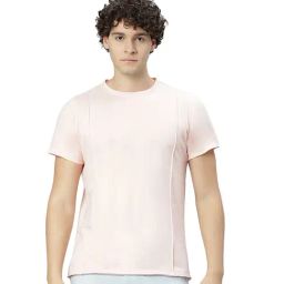 Slowave Light Peach Regular Fit T-Shirt-picture-17