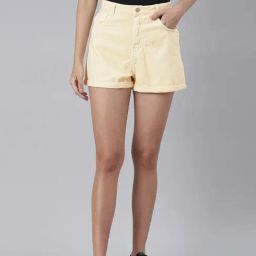 London Rag Cream Cotton Shorts-image-85