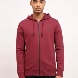 Lee Red Slim Fit Hooded Sweatshirt-image-10