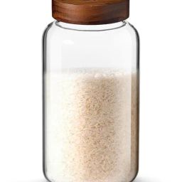 Bergner Acadia Borosilicate Airtight Multipurpose Glass Jar with Solid Wood Lid (2600ml)-23