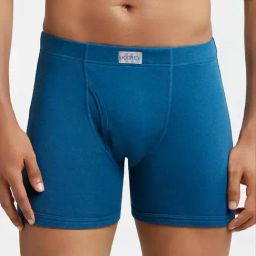 Jockey 8008 Seaport Teal Super Combed Cotton Rib Boxer Briefs with Ultrasoft Concealed Waistband-image-72