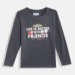 Eteenz Girls Friends Printed Pure Cotton T-shirt-picture-41