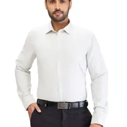 Park Avenue Green Slim Fit Texture Shirt-picture-14