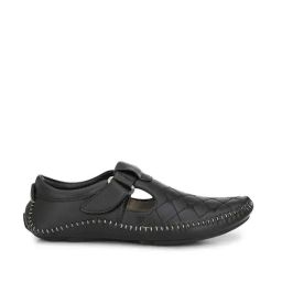 Eego Italy Men's Black Fisherman Sandals-10