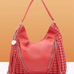 Caprese Terra Havana Woven Faux Leather Hobo Bag-picture-20