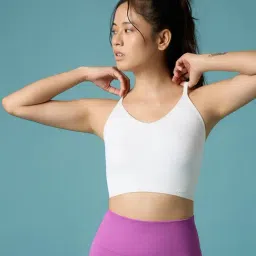 Feier White Sports Bra-image-82