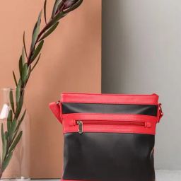 Caprese Faux leather Red Women Sling Bag-picture-33