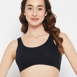 Clovia Black Cotton Non Padded Full Coverage Beginners Bra-picture-33
