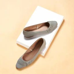 Forever Glam by Pantaloons Women's Grey Flat Ballets-image-52