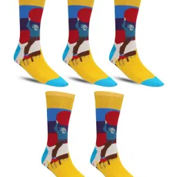Dollar Socks For Men's Casual Full Length In (Pack of 5)-image-38